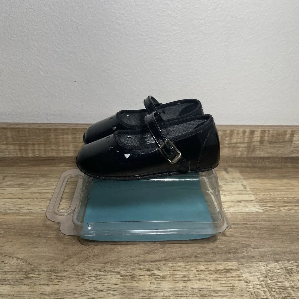 Vintage Step Mates Infant Shoes Kids Size 3 Black Made in USA‎